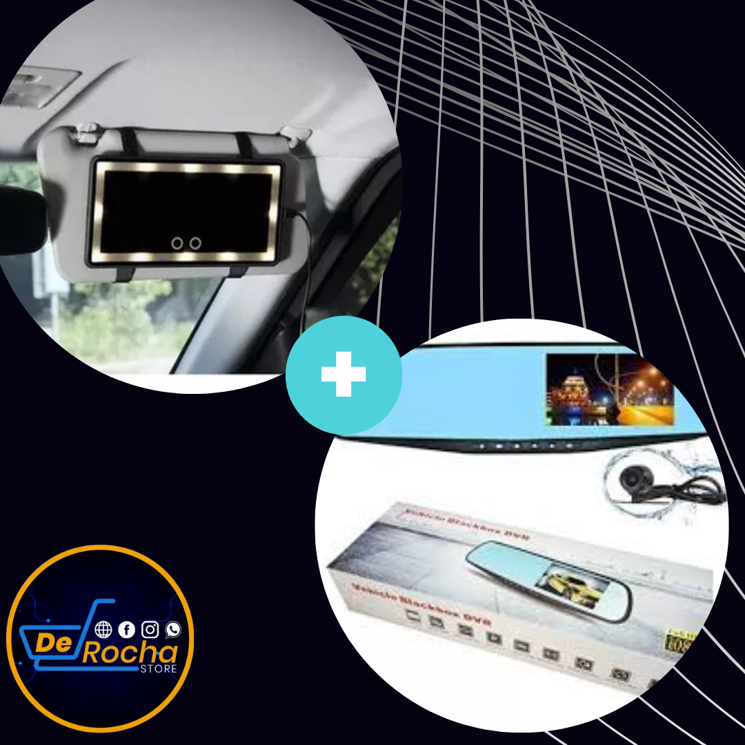 Combo espejo luz+ espejo retrovisor